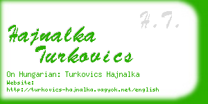 hajnalka turkovics business card